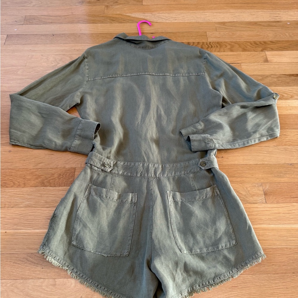 YOUNG FABULOUS & BROKE RIVER ROW EDGE ROMPER IN CADET PIGMENT WASH SIZE SMALL - Picture 12 of 16